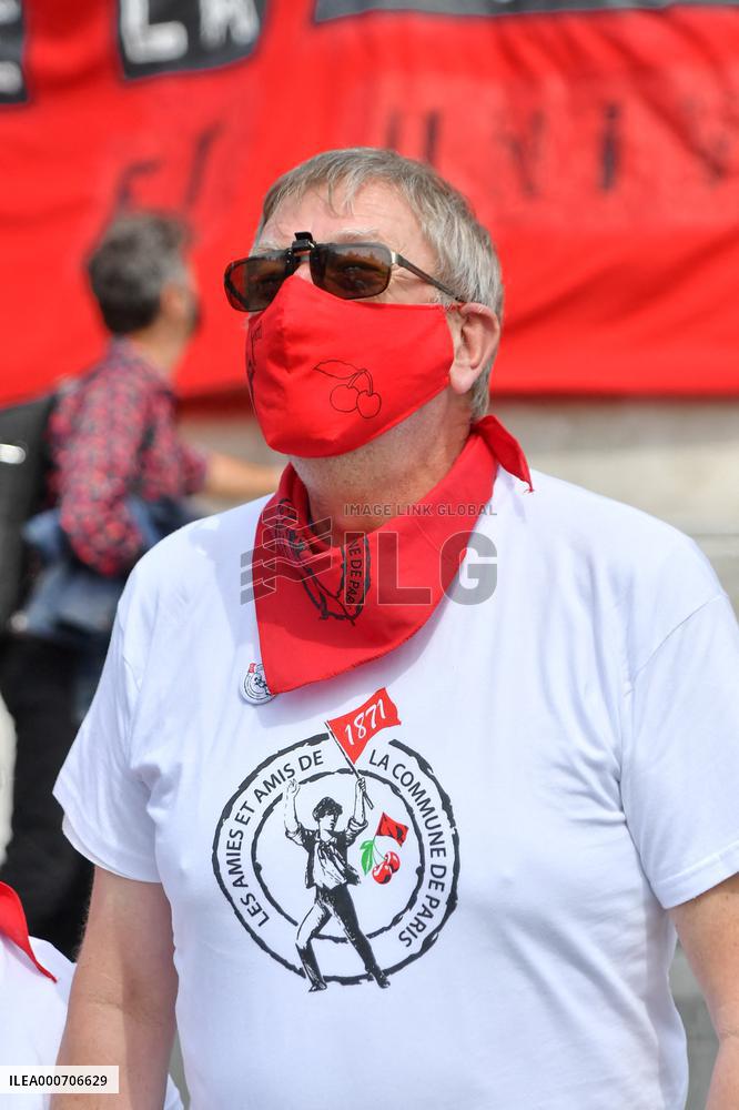 Rally to celebrate 150th anniversary of the Paris Commune