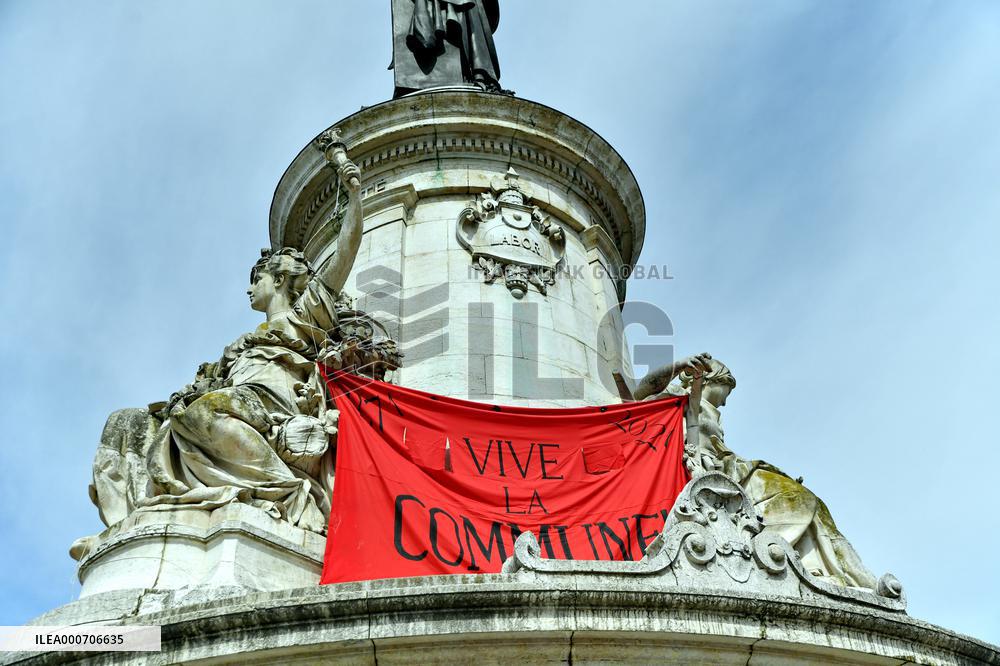 Rally to celebrate 150th anniversary of the Paris Commune