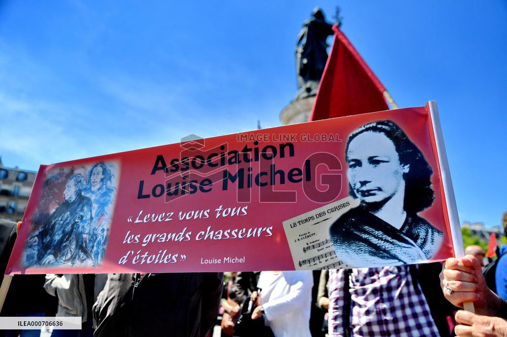 Rally to celebrate 150th anniversary of the Paris Commune