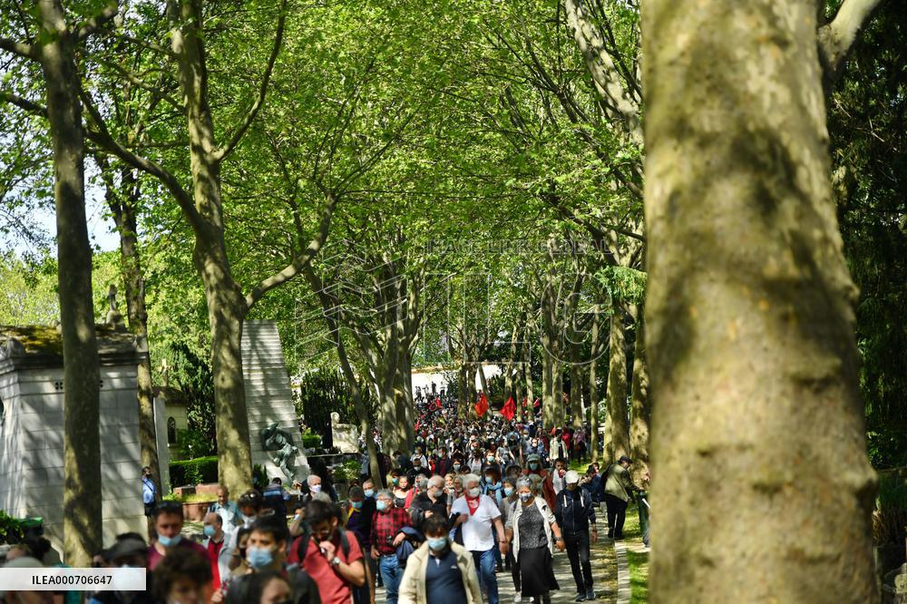 Rally to celebrate 150th anniversary of the Paris Commune