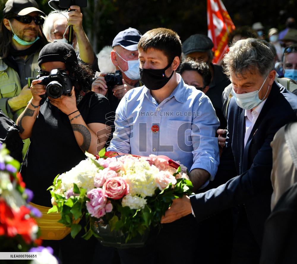 Rally to celebrate 150th anniversary of the Paris Commune