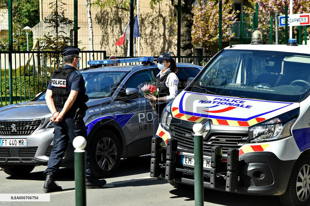 Tribute To The Murdered Policewoman - Rambouillet