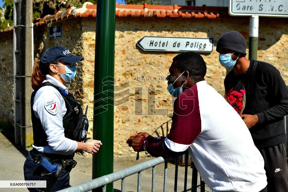Tribute To The Murdered Policewoman - Rambouillet