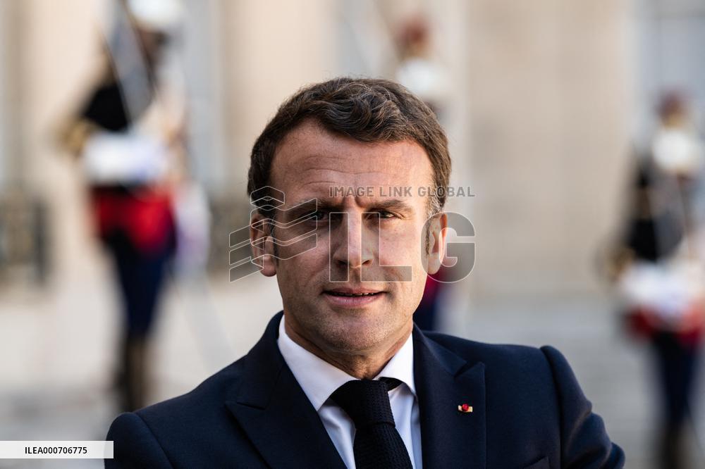 President Macron Meets President Of The Democratic Republic Of Congo - Paris