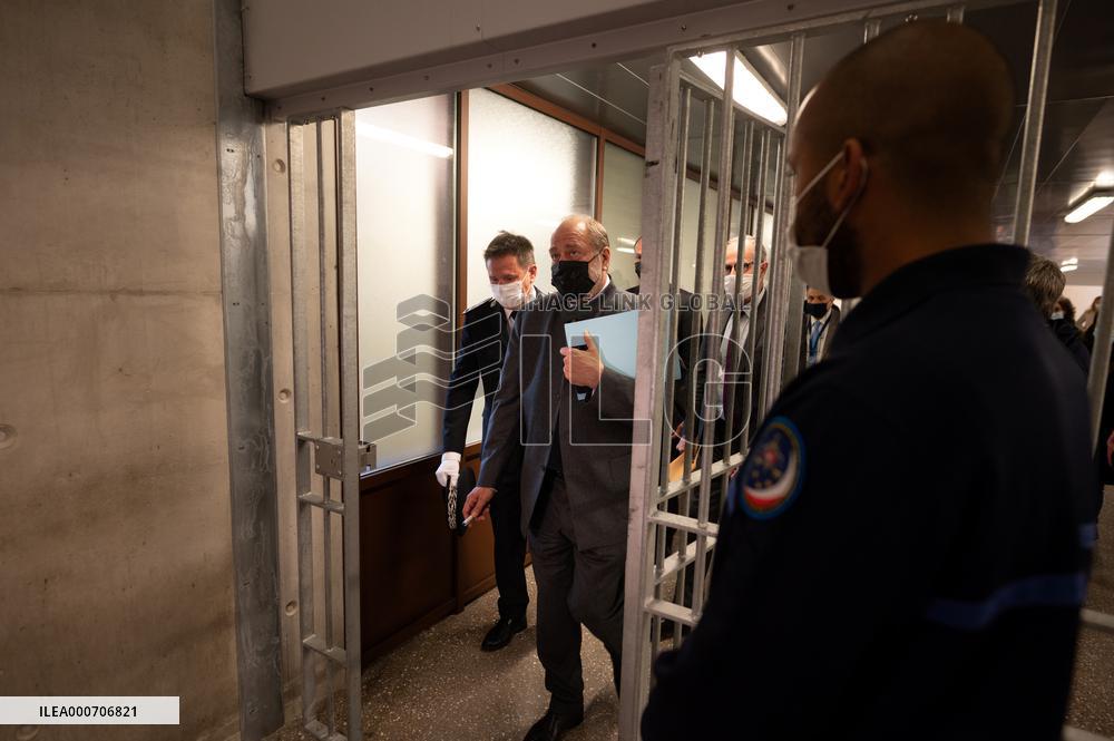 Eric Dupond-Moretti visits the prison de La Sante - Paris