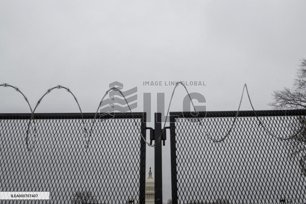 Heavy Security Around The Capitol - Washington