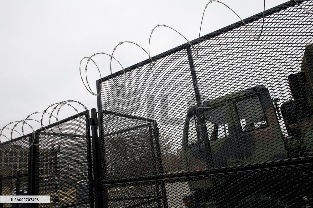 Heavy Security Around The Capitol - Washington