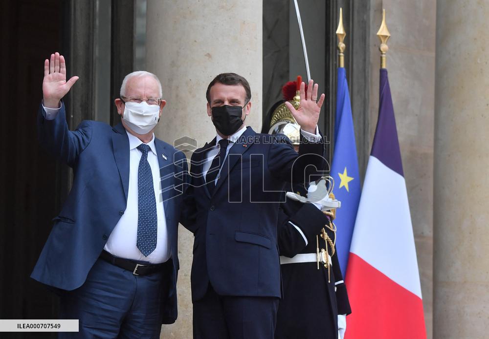 President Macron Welcomes Israeli President - Paris