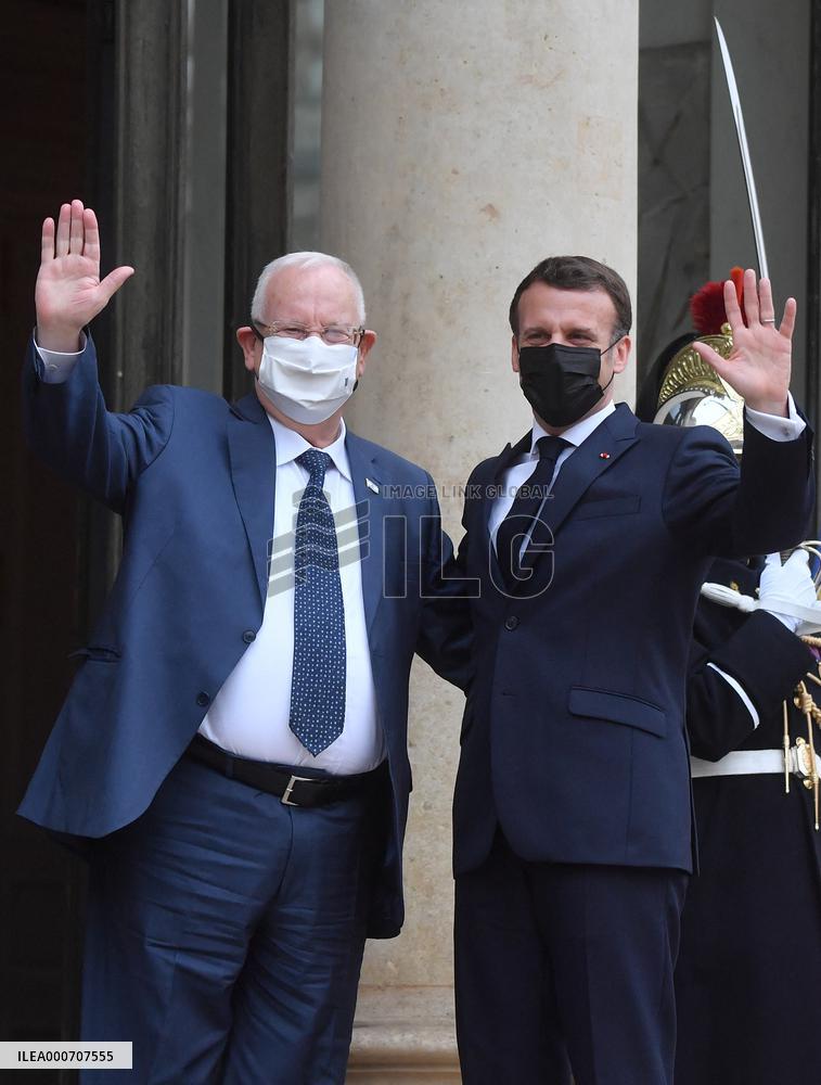 President Macron Welcomes Israeli President - Paris