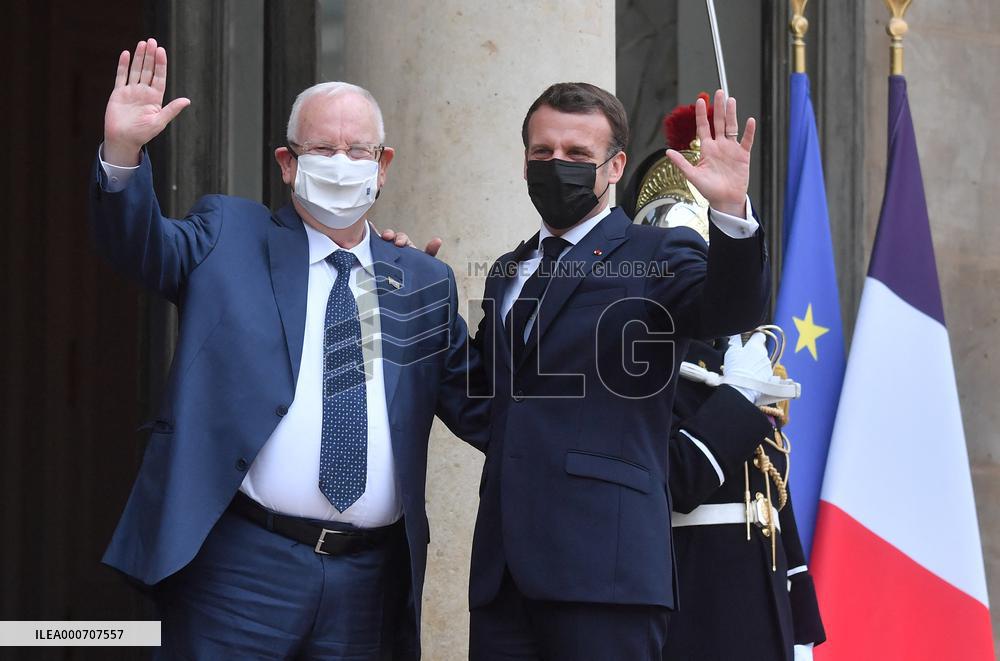 President Macron Welcomes Israeli President - Paris