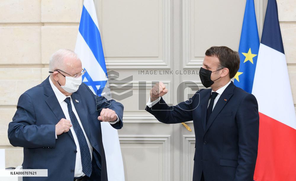 President Macron Macron Meets President Rivlin - Paris