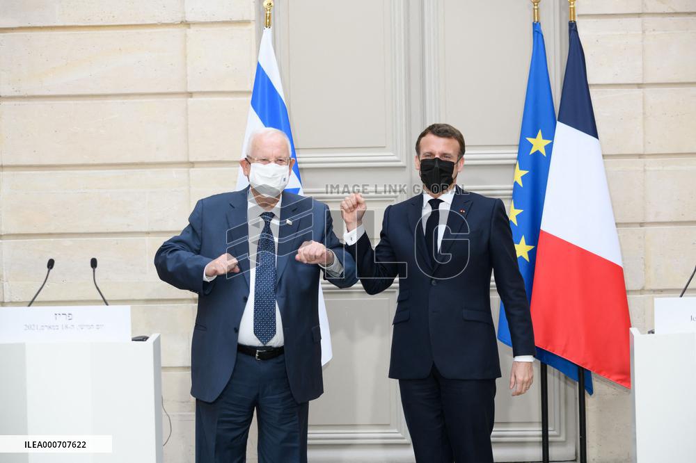 President Macron Macron Meets President Rivlin - Paris