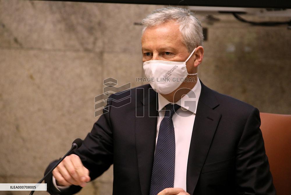 Giancarlo Giorgetti Meeting With Bruno Le Maire - Rome