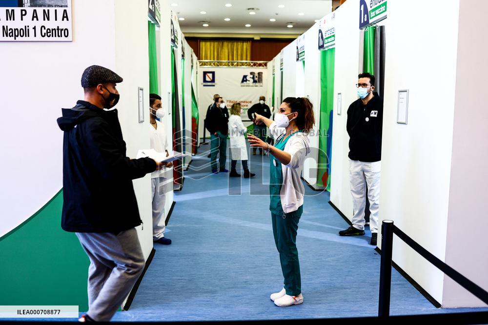 AstraZeneca vaccinations resume in Naples