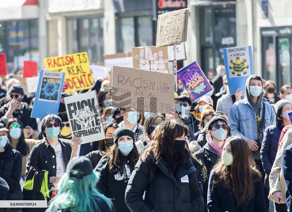 Rally against Anti-Asian Racism - Montreal