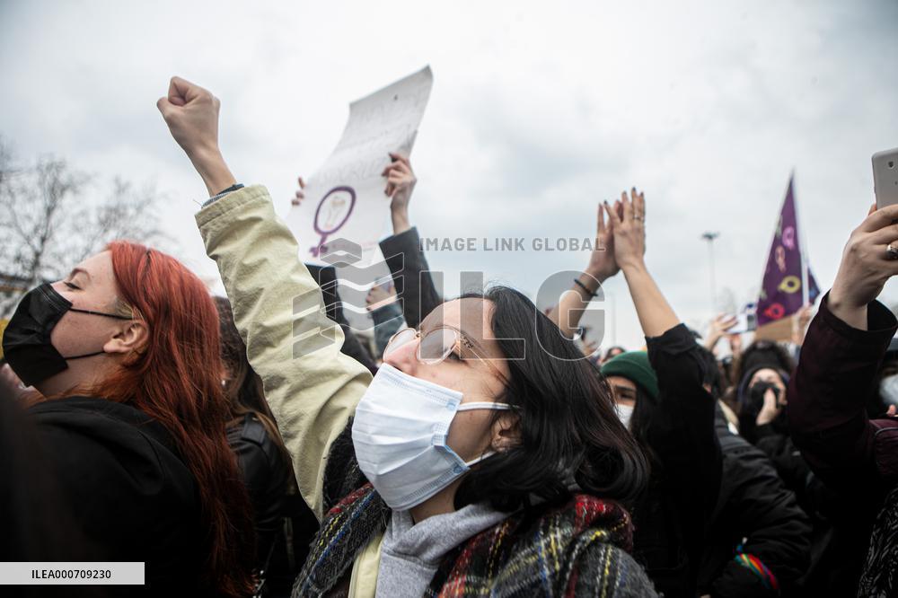 Protest after Turkey's withdrawal from the Istanbul Convention