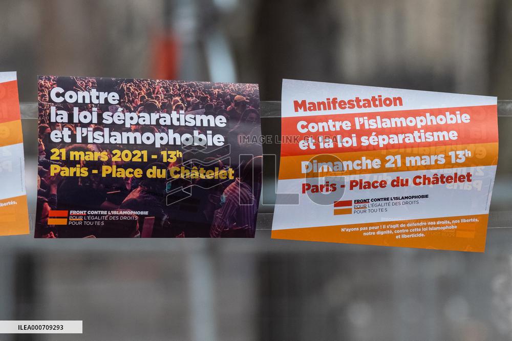 Demonstration against Islamophobia in Paris