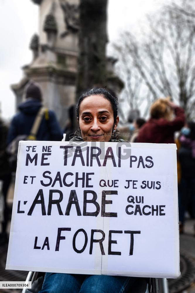 Demonstration against Islamophobia in Paris