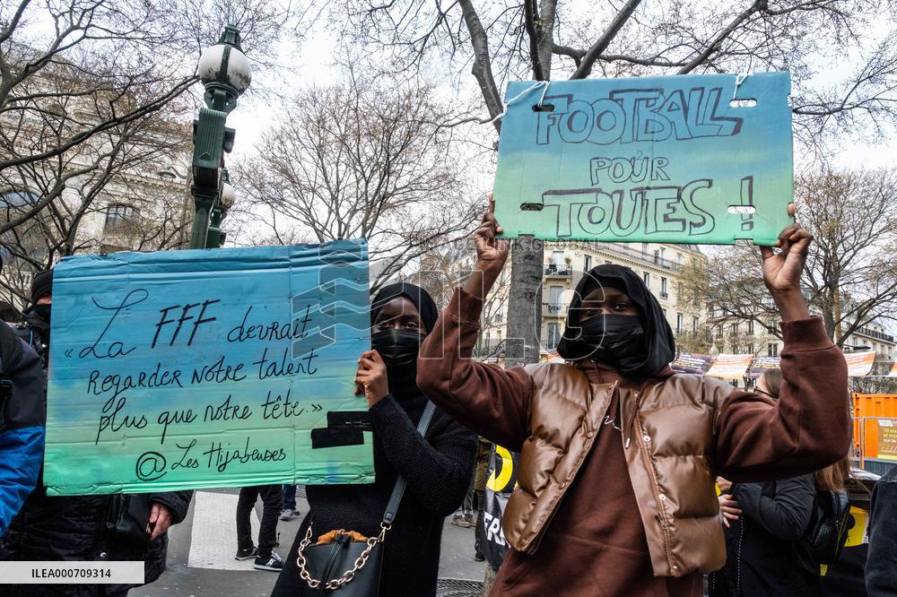 Demonstration against Islamophobia in Paris