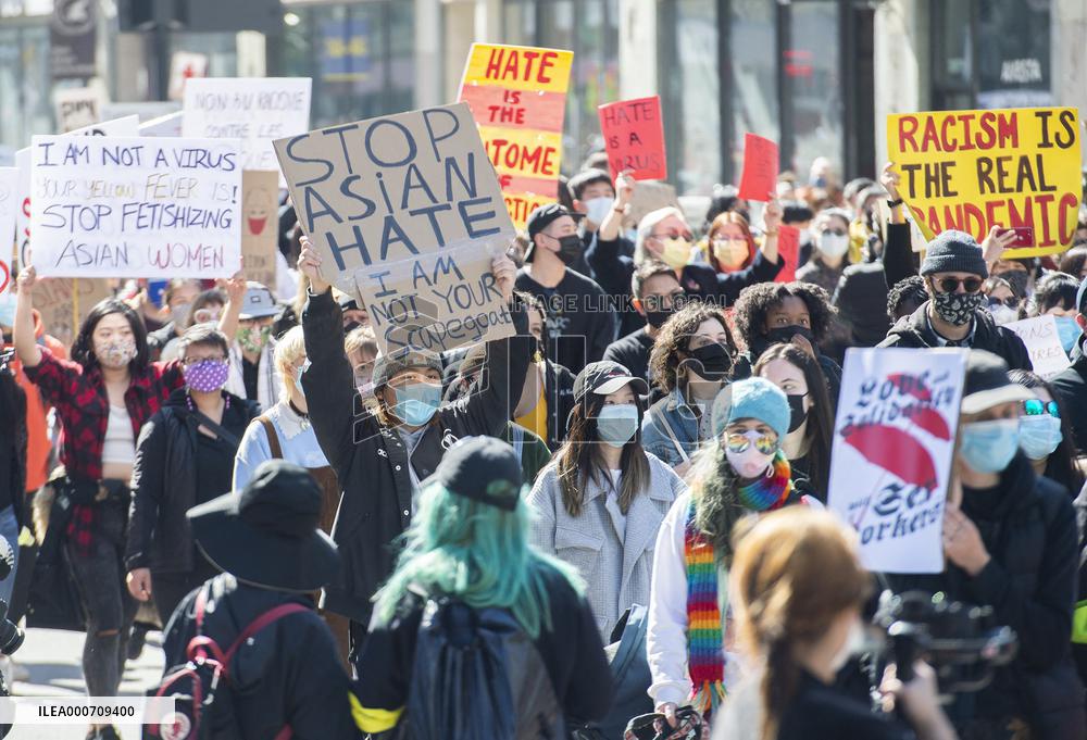 Rally against Anti-Asian Racism - Montreal