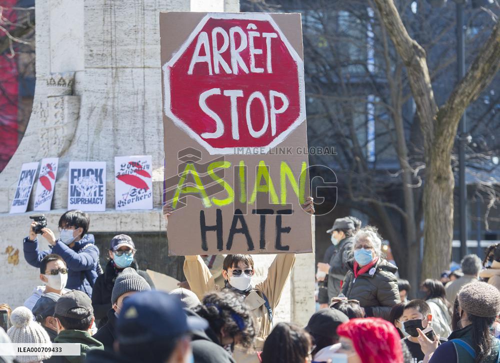 Rally against Anti-Asian Racism - Montreal