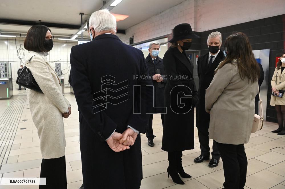 Ceremony To Mark Anniversary Of 2016 Brussels Bombings - Brussels