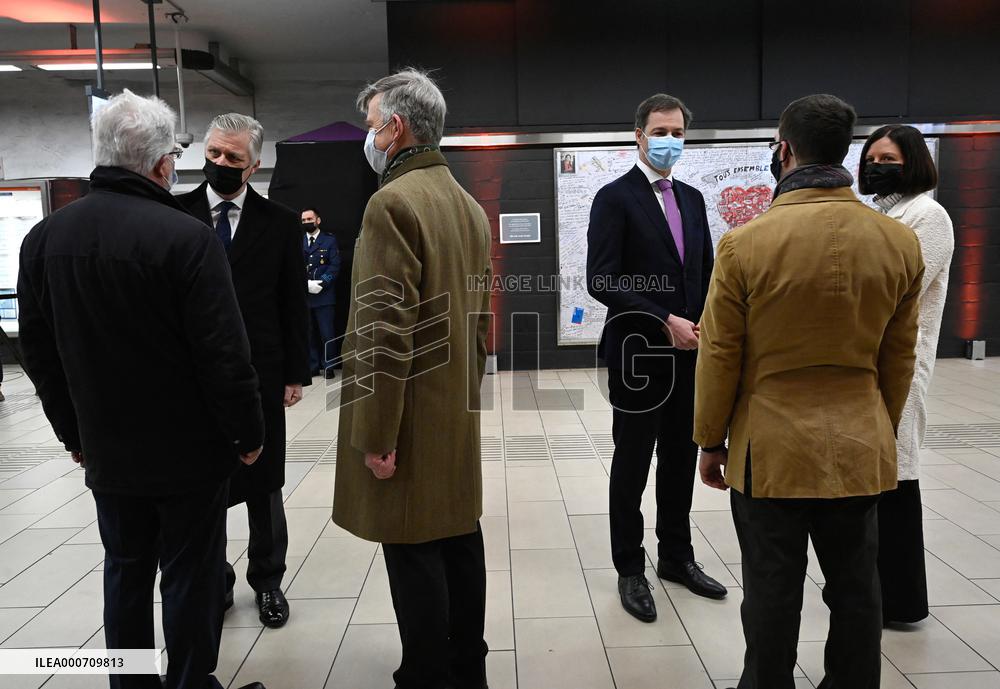 Ceremony To Mark Anniversary Of 2016 Brussels Bombings - Brussels