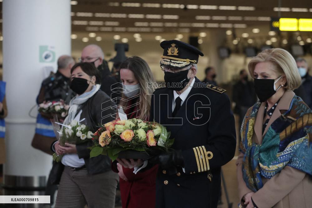 Ceremony To Mark Anniversary Of 2016 Brussels Bombings - Brussels