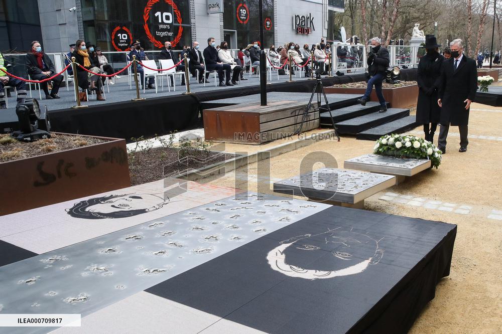 Ceremony To Mark Anniversary Of 2016 Brussels Bombings - Brussels