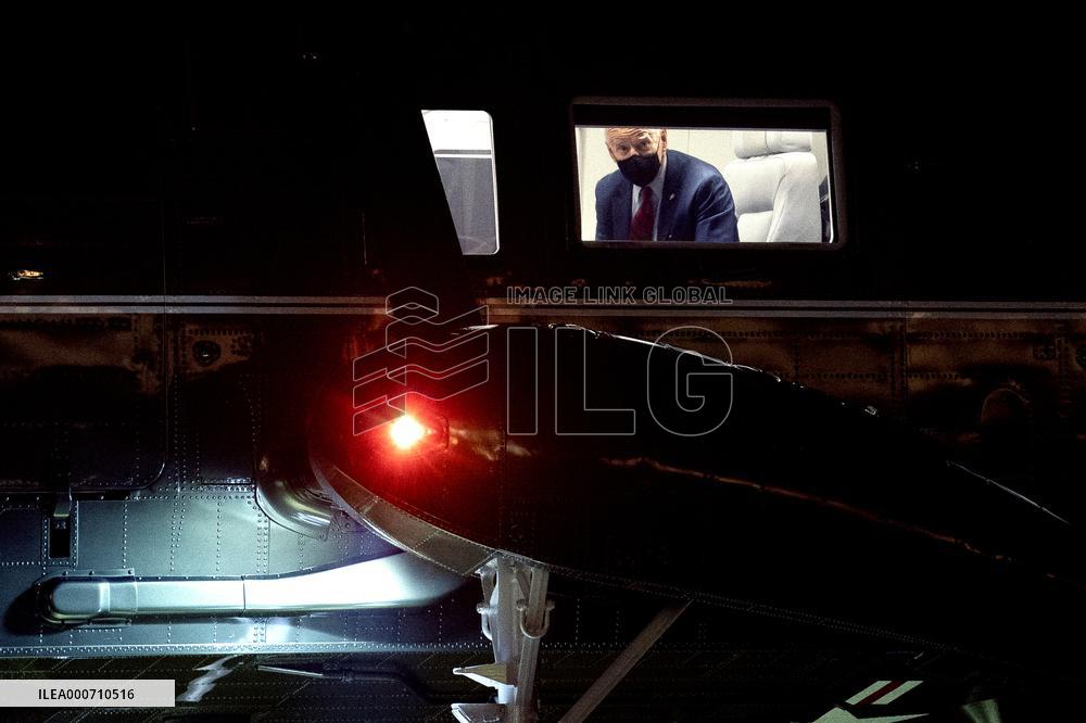 President Biden Arrives to White House Following Ohio Travel