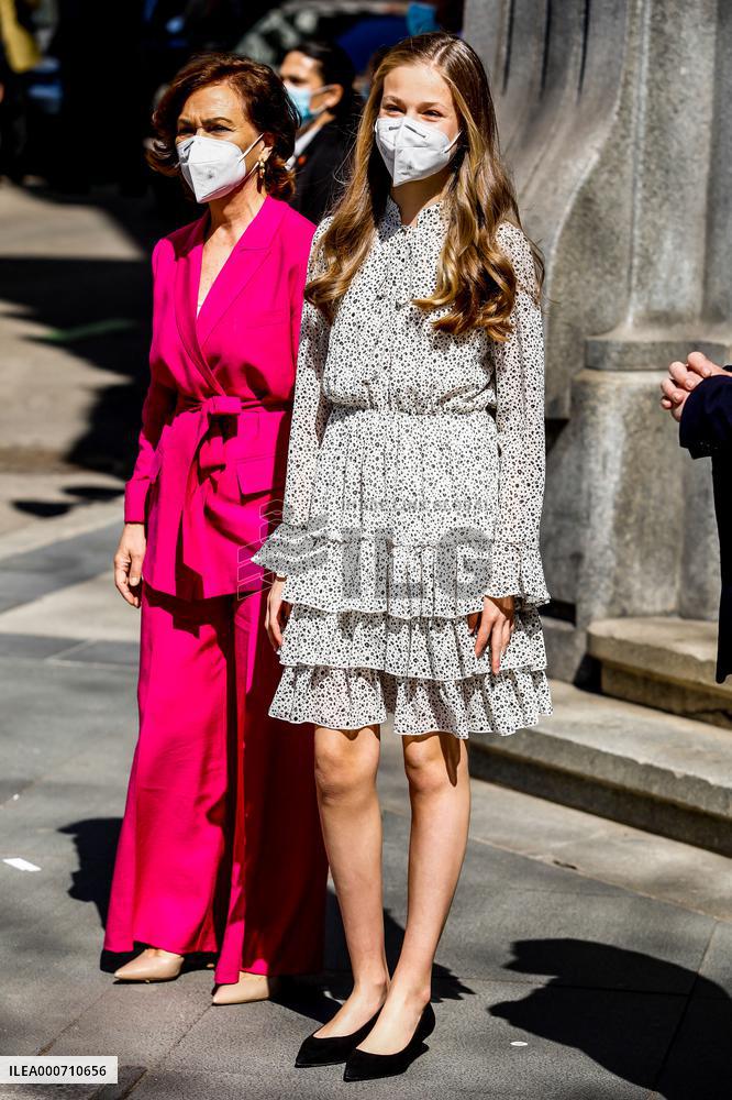 Princess Leonor Chairs Her Firts Public Event - Madrid