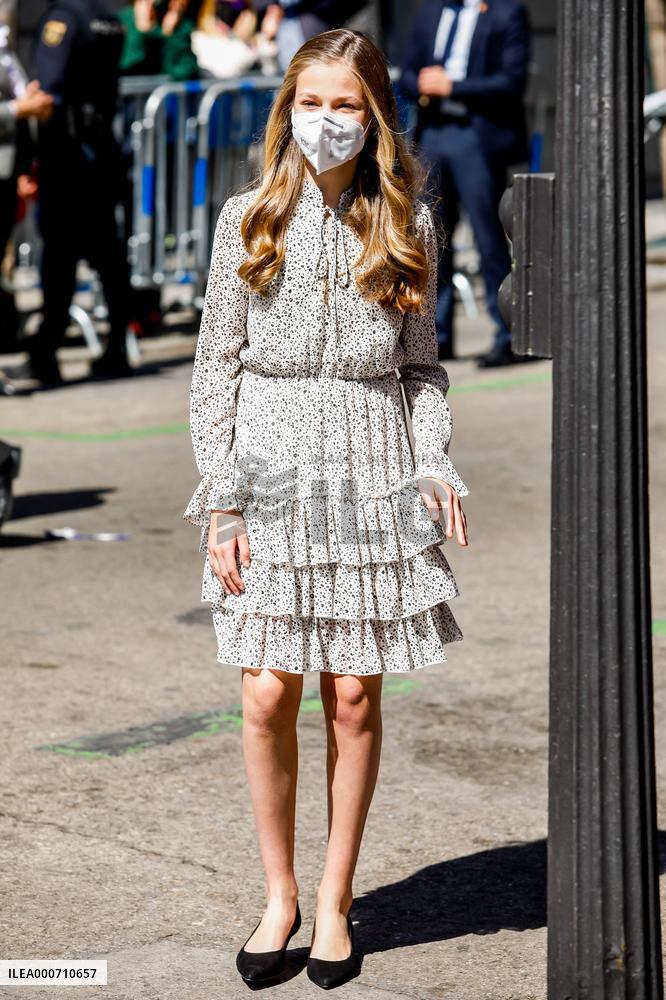 Princess Leonor Chairs Her Firts Public Event - Madrid