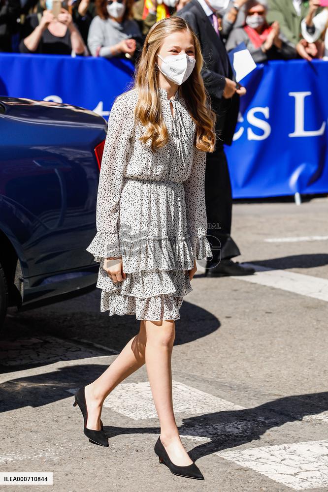 Princess Leonor Chairs Her Firts Public Event - Madrid