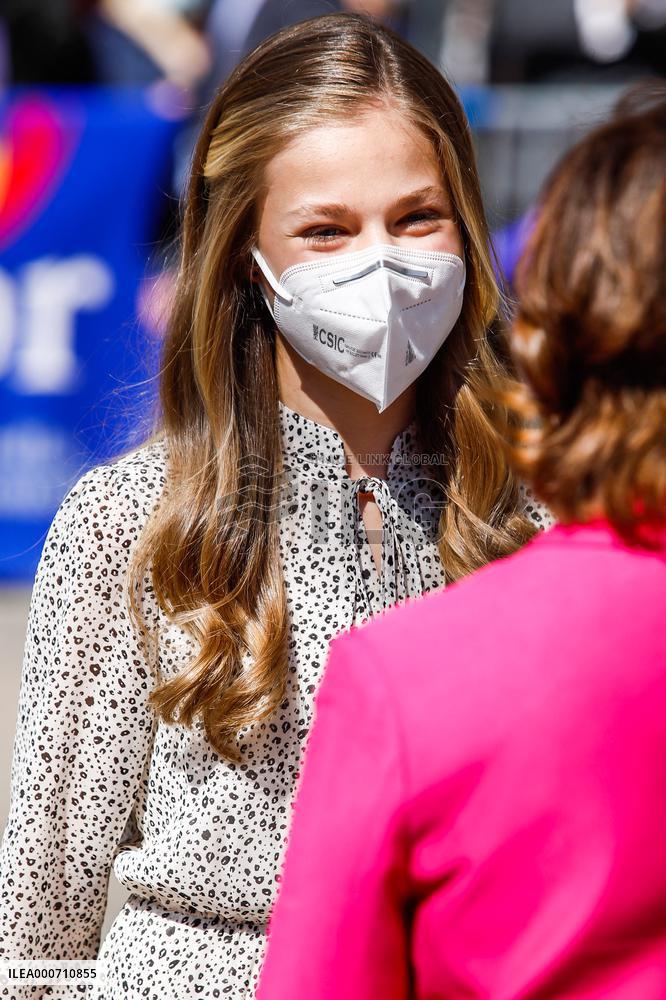 Princess Leonor Chairs Her Firts Public Event - Madrid