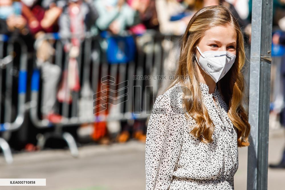 Princess Leonor Chairs Her Firts Public Event - Madrid