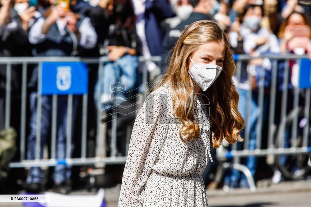 Princess Leonor Chairs Her Firts Public Event - Madrid