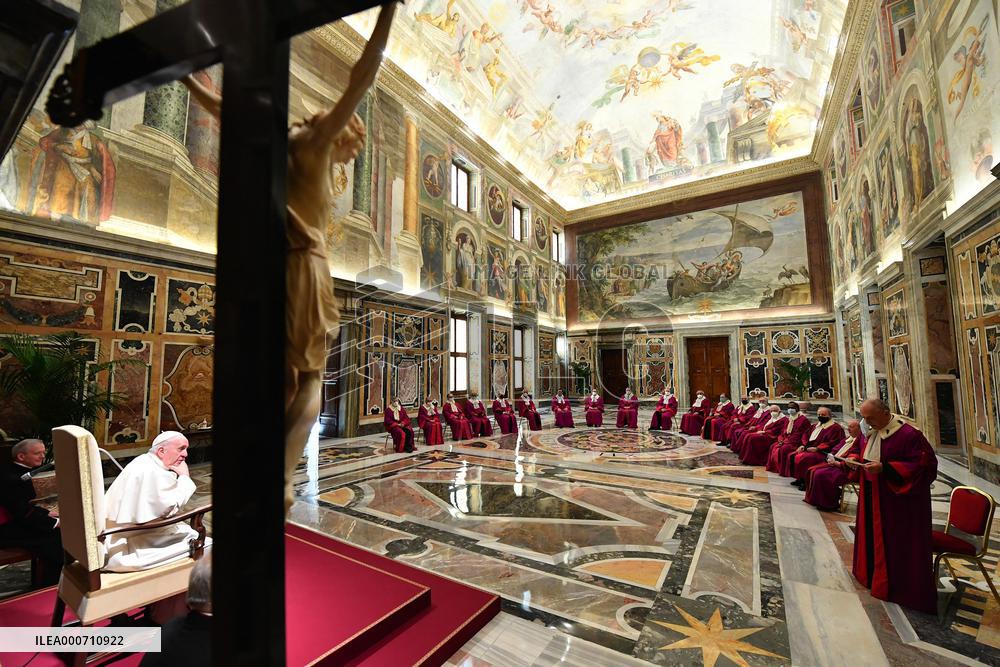 Pope Francis Meets Prelate Hearing Officers - Vatican