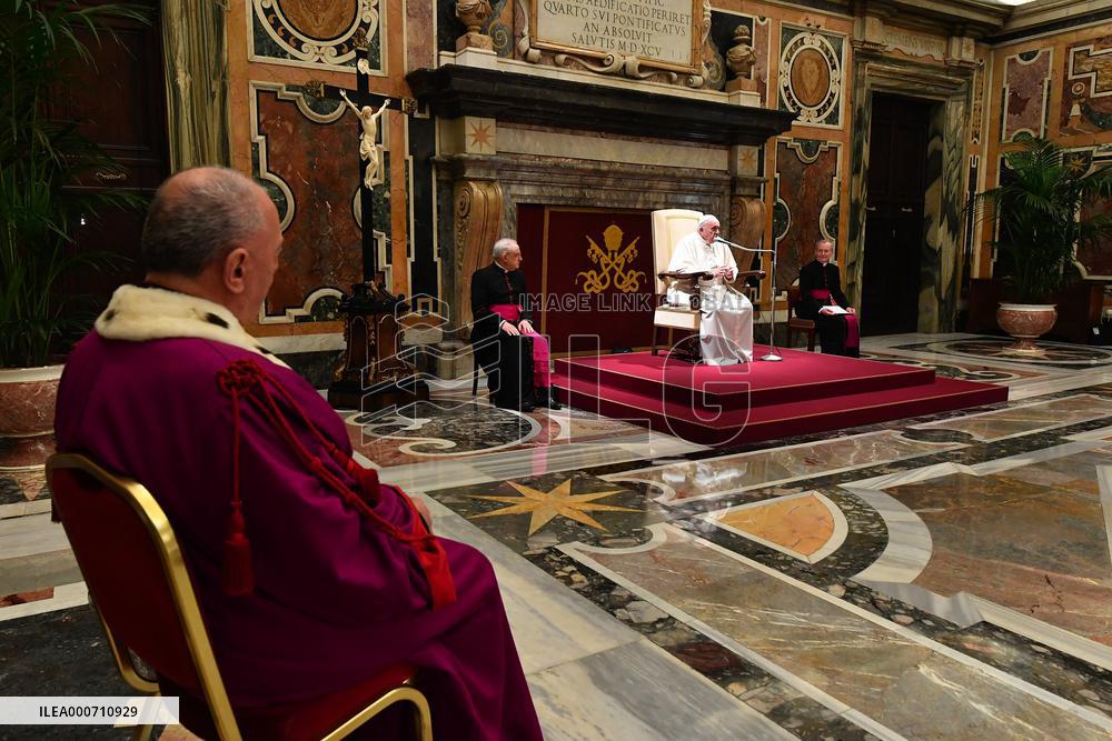 Pope Francis Meets Prelate Hearing Officers - Vatican