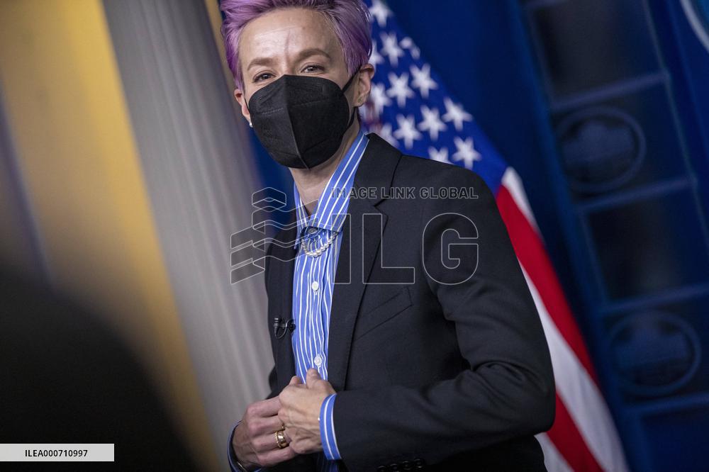 US President Joe Biden participates in an event to mark Equal Pay Day