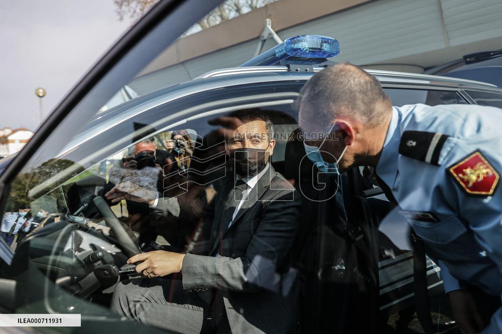 Gerald Darmanin Meets With Gendarmes Of Nouvelle-Aquitaine - Merignac