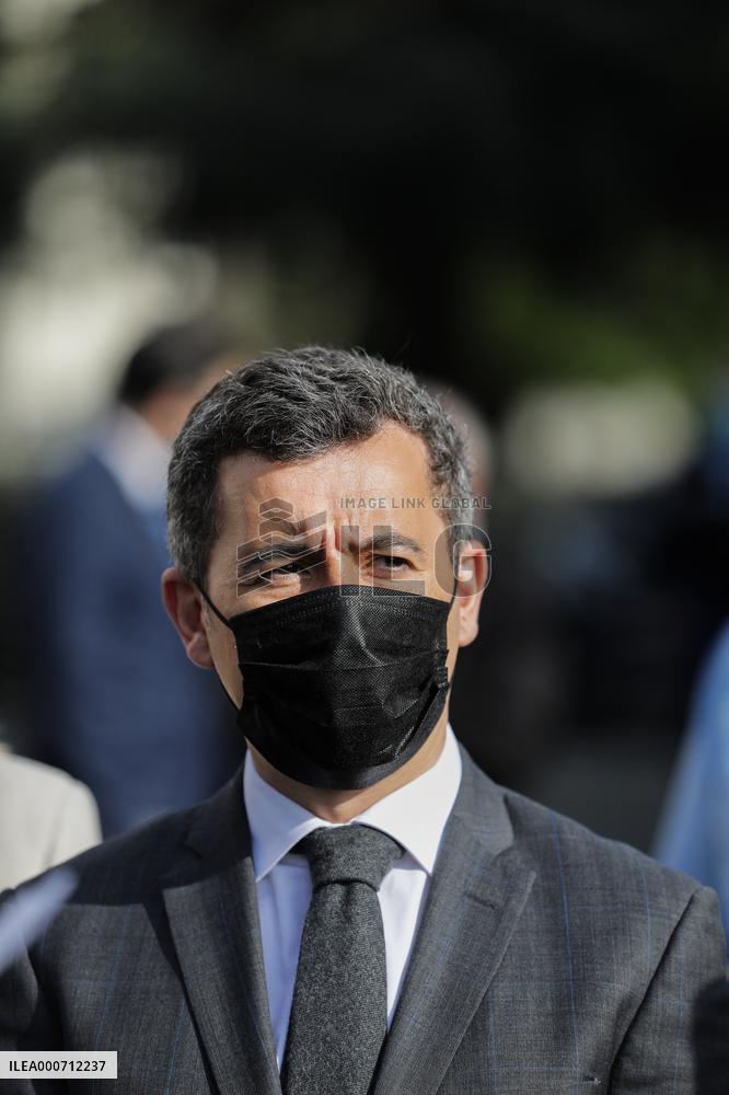 Gerald Darmanin Meets With Gendarmes Of Nouvelle-Aquitaine - Merignac