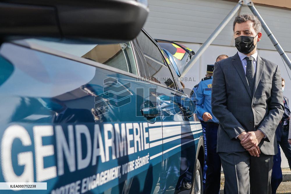 Gerald Darmanin Meets With Gendarmes Of Nouvelle-Aquitaine - Merignac