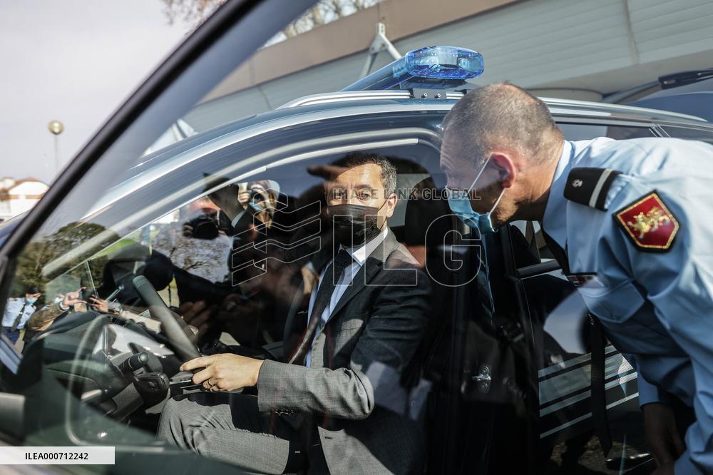 Gerald Darmanin Meets With Gendarmes Of Nouvelle-Aquitaine - Merignac