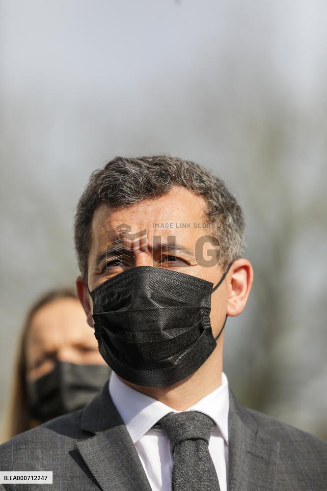 Gerald Darmanin Meets With Gendarmes Of Nouvelle-Aquitaine - Merignac