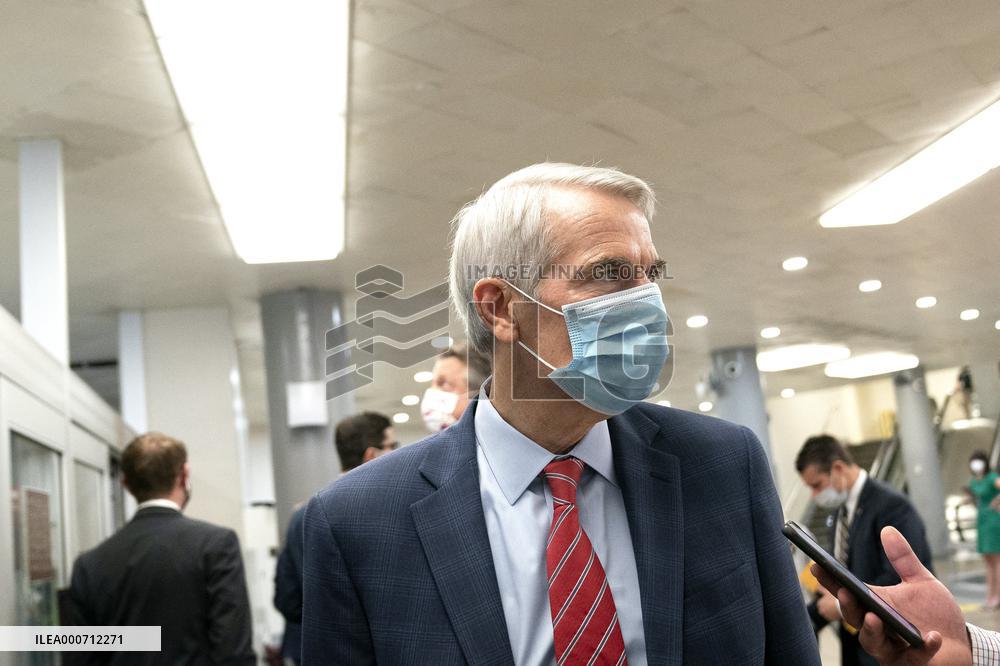 Senators at the U.S. Capitol - Washington