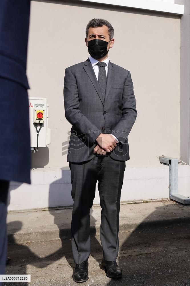 Gerald Darmanin Meets With Gendarmes Of Nouvelle-Aquitaine - Merignac