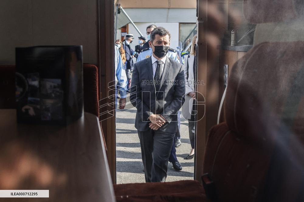 Gerald Darmanin Meets With Gendarmes Of Nouvelle-Aquitaine - Merignac