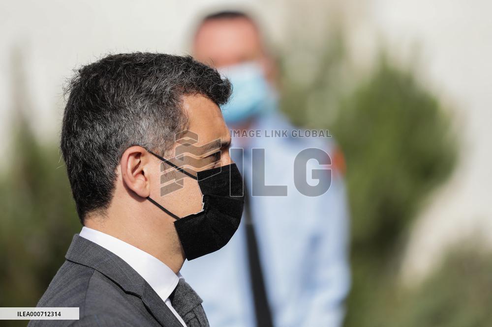 Gerald Darmanin Meets With Gendarmes Of Nouvelle-Aquitaine - Merignac