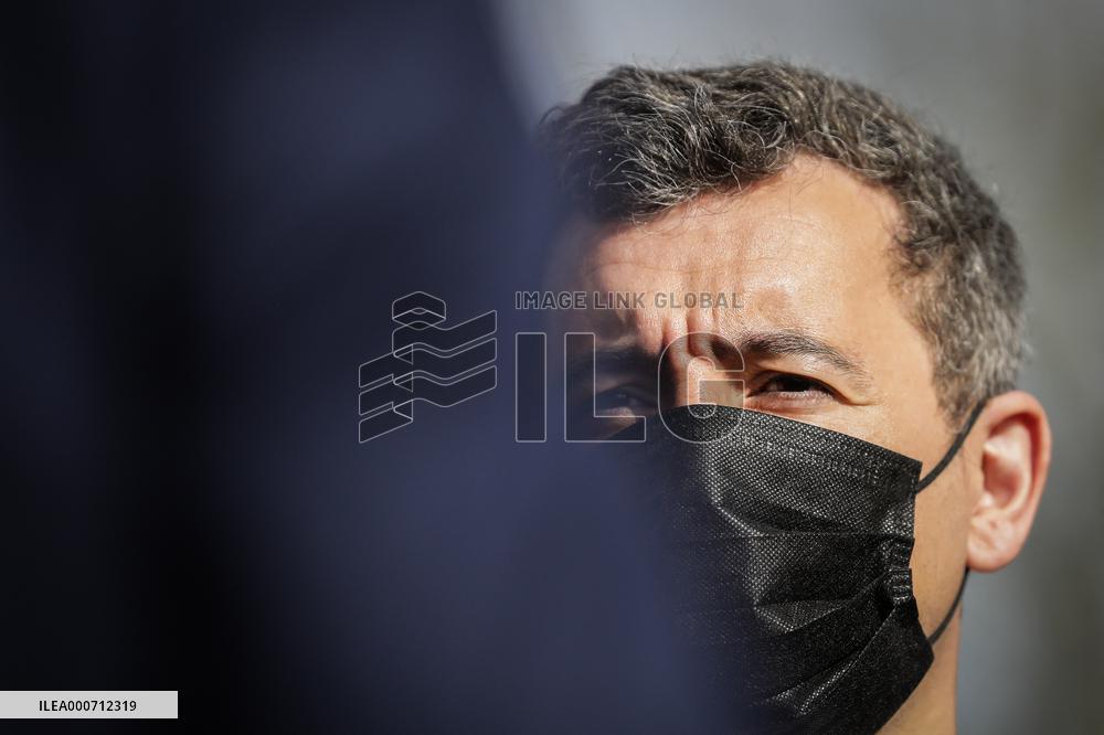Gerald Darmanin Meets With Gendarmes Of Nouvelle-Aquitaine - Merignac