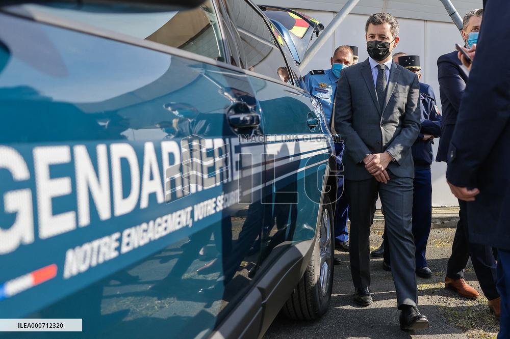 Gerald Darmanin Meets With Gendarmes Of Nouvelle-Aquitaine - Merignac